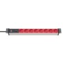 Brennenstuhl 1390007118, 2 m, Intérieure, IP20, Noir, Rouge, 8 sortie CA, 10 A