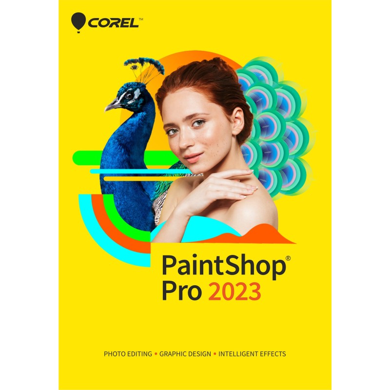 Corel PaintShop Pro 2023, Éditeur graphique, Allemand, 1 licence, Téléchargement électronique de logiciel, PaintShop Pro 2023, Windows 10, Windows 11