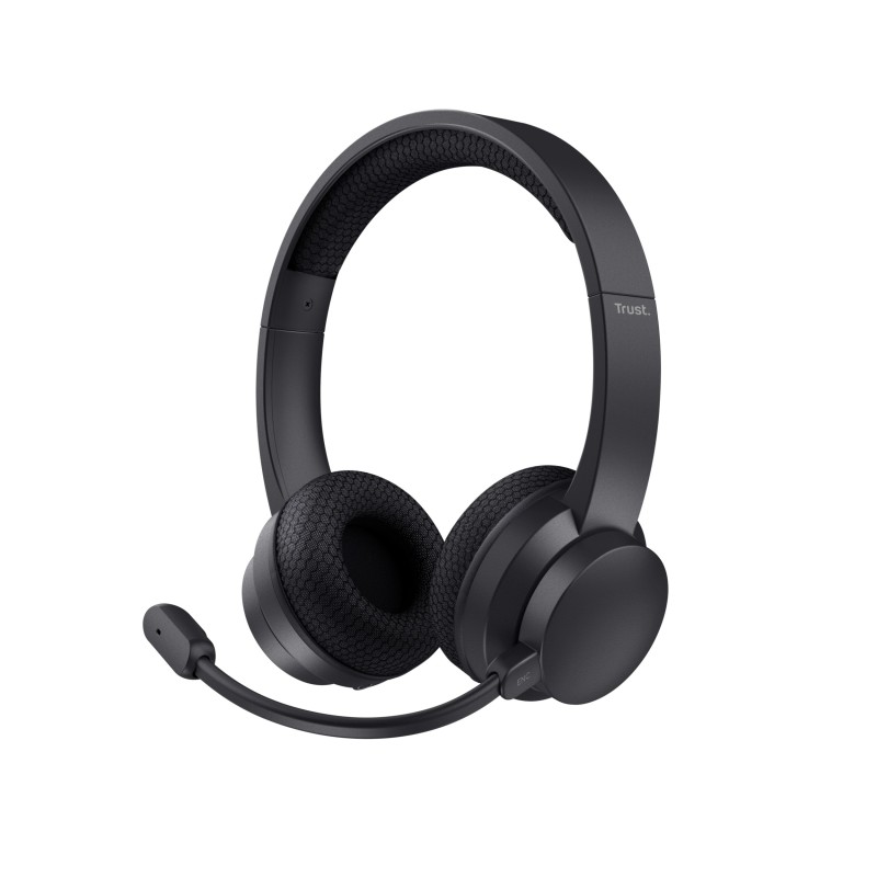 Trust Ayda, Avec fil &sans fil, AppelsMusique, 20 - 20000 Hz, 121 g, Casque, Noir