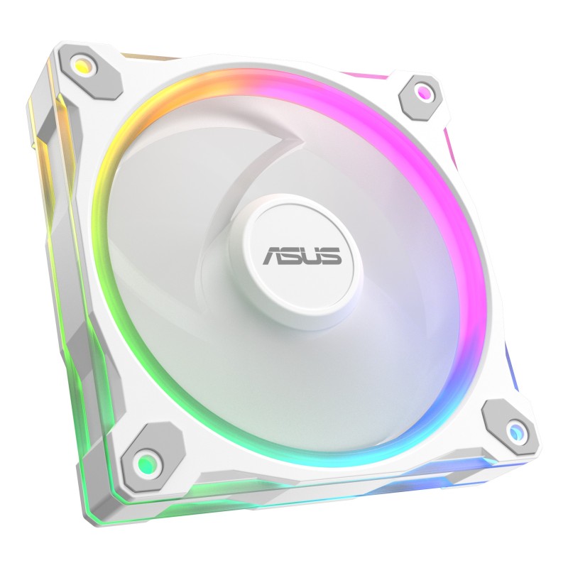 ASUS Prime MR120 Fan ARGB White, Ventilateur, 12 cm, Blanc