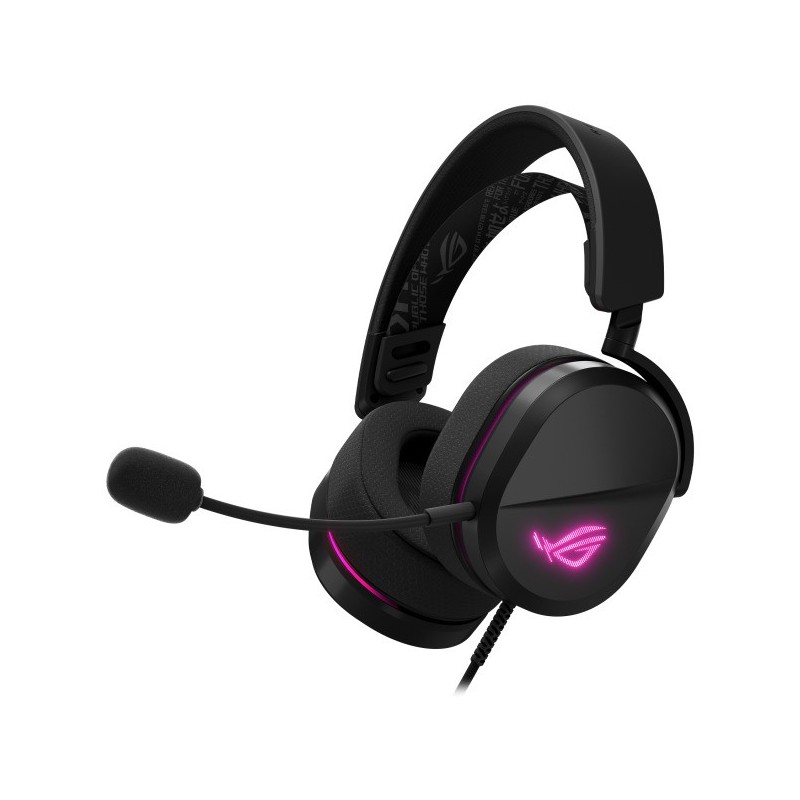 ASUS ROG Pelta Core, Avec fil, Gaming, 20 - 20000 Hz, 300 g, Casque, Noir