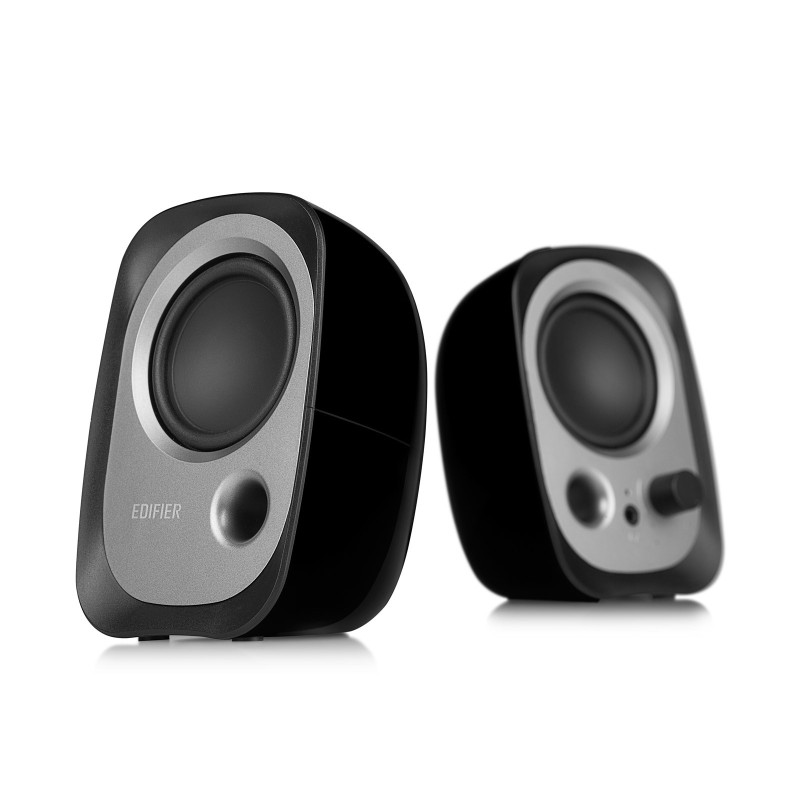 Edifier R12U, 2.0 canaux, Avec fil, 4 W, 30 - 20000 Hz, Noir, Argent
