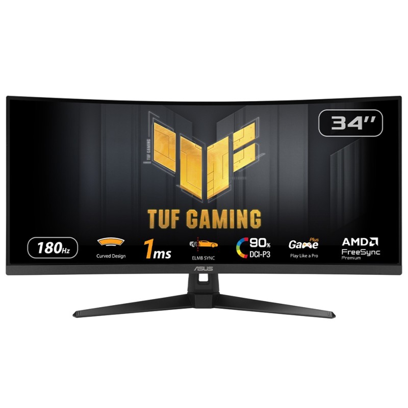 ASUS TUF Gaming VG34VQ3B, 86,4 cm 34", 3440 x 1440 pixels, UltraWide Quad HD, LED, 1 ms, Noir
