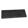 Cherry KC 1000, Taille réelle 100 %, Avec fil, USB, AZERTY, Noir