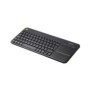 Logitech K400 Plus, Mini, Sans fil, RF sans fil, QWERTY, Noir