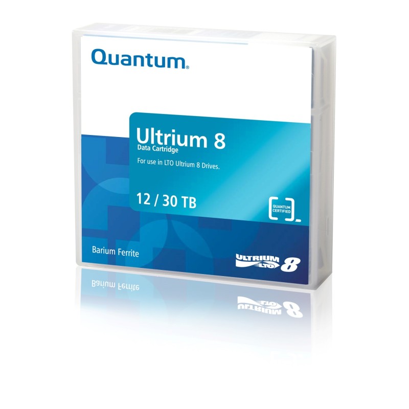 Quantum MR-L8MQN-01, Bande de données vierge, LTO, 12000 Go, 30000 Go, 2,5:1, Rouge