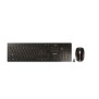 Cherry DW 9100 SLIM, Sans fil, RF sans fil + Bluetooth, QWERTZ, Noir, Souris incluse