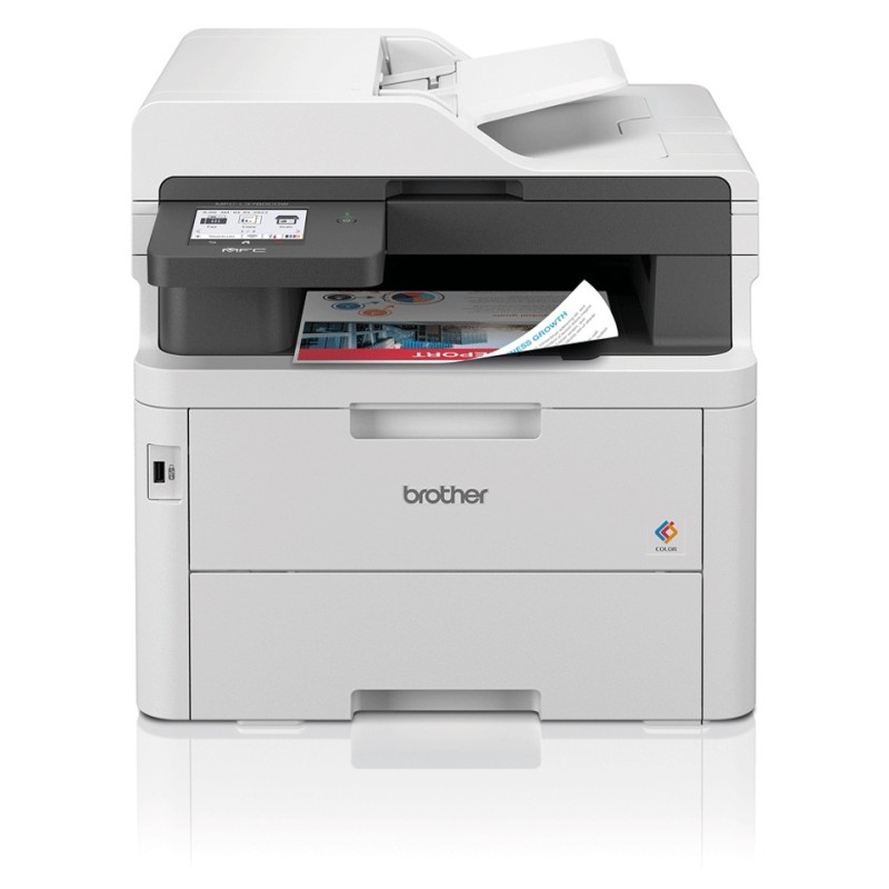 Brother MFC-L3760CDW, LED, Impression couleur, 600 x 2400 DPI, Copie couleur, A4, Noir, Blanc