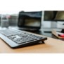 Cherry KW 3000, Taille réelle 100 %, Sans fil, RF sans fil, QWERTY, Noir