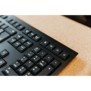 Cherry KW 3000, Taille réelle 100 %, Sans fil, RF sans fil, QWERTY, Noir