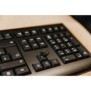 Cherry KW 3000, Taille réelle 100 %, Sans fil, RF sans fil, QWERTY, Noir
