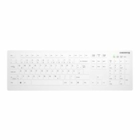 Cherry Contour Design AK-C8112F, Taille réelle 100 %, Sans fil, RF sans fil, Commutateur de touche « ciseaux », Blanc
