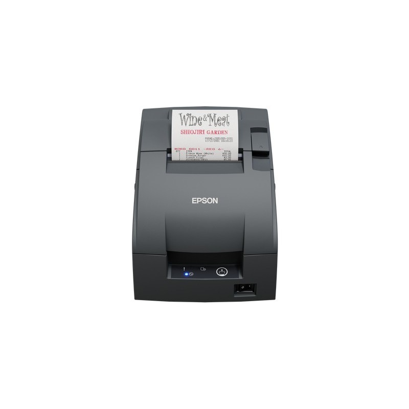 Epson TM-U220IIB : Ethernet, PS, NE sensor, EDG, 16 caractères par pouce, Gris foncé, 20 Ko, 64 dB, ESCPOS, USB 2.0