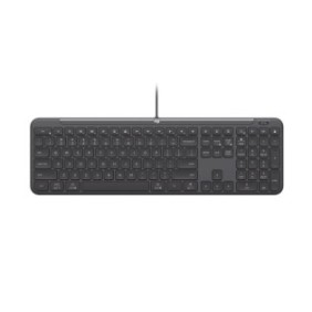Logitech Signature Slim K620 For Business, Taille réelle 100 %, Avec fil, USB, Commutateur de touche « ciseaux », QWERTZ, Graphite