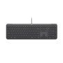 Logitech Signature Slim K620 For Business, Taille réelle 100 %, Avec fil, USB, Commutateur de touche « ciseaux », QWERTZ, Graphite