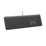 Logitech Signature Slim K620 For Business, Taille réelle 100 %, Avec fil, USB, Commutateur de touche « ciseaux », QWERTZ, Graphite