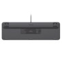 Logitech Signature Slim K620 For Business, Taille réelle 100 %, Avec fil, USB, Commutateur de touche « ciseaux », QWERTZ, Graphite