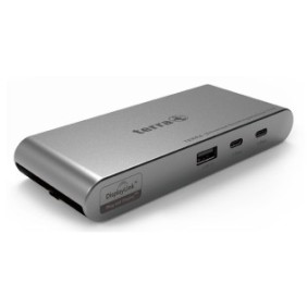 TERRA 1480459, Avec fil, USB 3.2 Gen 2 3.1 Gen 2 Type-C, 1000,10,100 Mbits, Gris clair, Gris foncé, 1920 x 1080 pixels, Universel