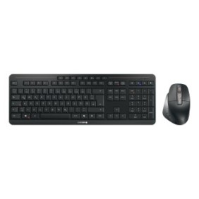 Cherry Stream desktop ultimate, Avec fil &sans fil, USB + RF Wireless + Bluetooth, Commutateur de touche « ciseaux », QWERTZ, LED, Noir