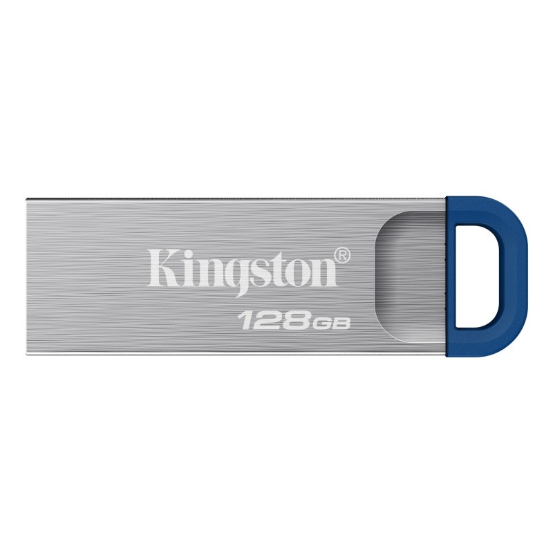 Kingston DataTraveler 128 Go Kyson USB 3.2 Gen 1 en métal, jusqu'à 220 Mos, 128 Go, USB Type-A, 3.2 Gen 1 3.1 Gen 1, 220 Mos, Sans capuchon, Acier inoxydable