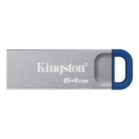 Kingston DataTraveler 64 Go Kyson USB 3.2 Gen 1 en métal, jusqu'à 220 Mos, 64 Go, USB Type-A, 3.2 Gen 1 3.1 Gen 1, 220 Mos, Sans capuchon, Acier inoxydable