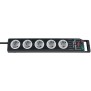 Brennenstuhl 1153380115, 2,5 m, 5 sortie CA, Noir, Gris, Polycarbonate, Noir