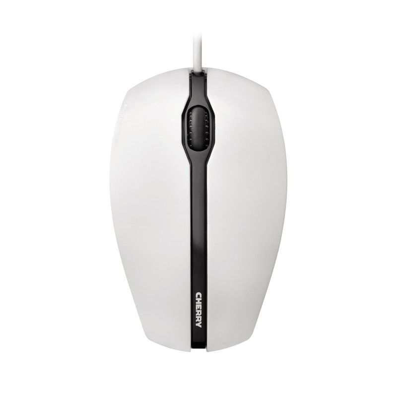 Cherry GENTIX Souris filaire, blanc grisé, USB, Ambidextre, Optique, USB Type-A, 1000 DPI, Noir, Gris