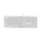 Cherry KC 1000, Taille réelle 100 %, Avec fil, USB, QWERTY, Gris