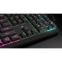 Corsair K55 CORE RGB, Avec fil, USB, Clavier mécanique, AZERTY, LED RGB, Noir