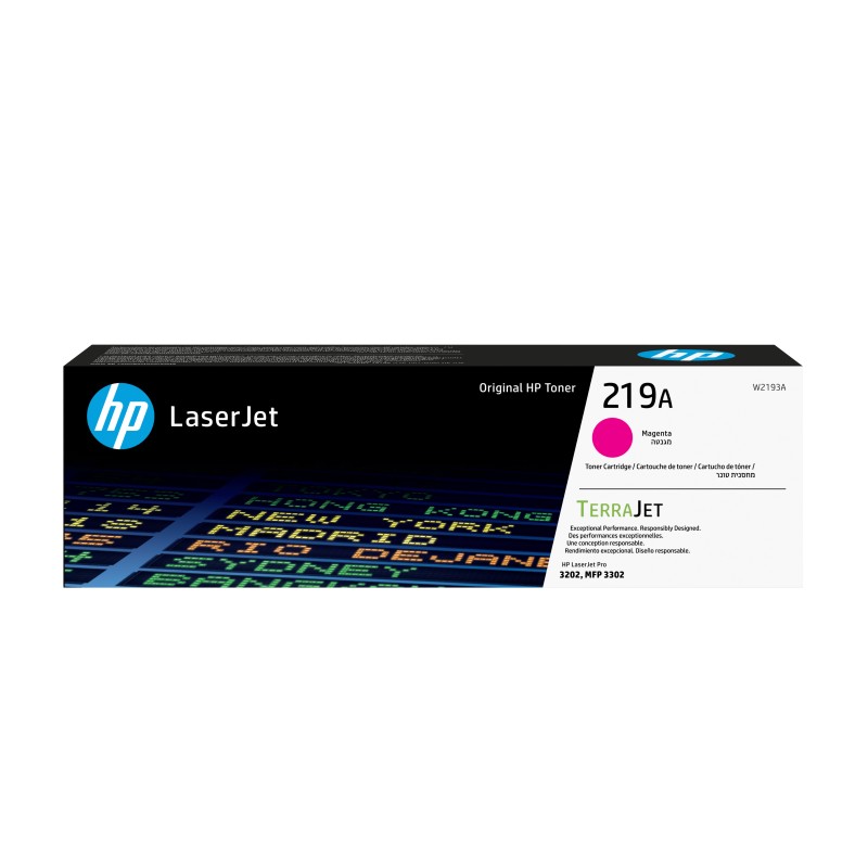 HP Toner magenta LaserJet authentique 219A, 1200 pages, 0 pages, Magenta, 1 pièce