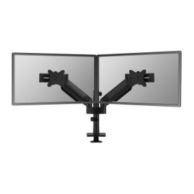 Neomounts DS65S-950BL2 Support d'écran à fixer 24-34" - ressort à gaz - Topfix - multiréglable - arrêt 180, Collier de serrage passe-fil, 11 kg, 61 cm 24", 86,4 cm 34", 100 x 100 mm, Noir