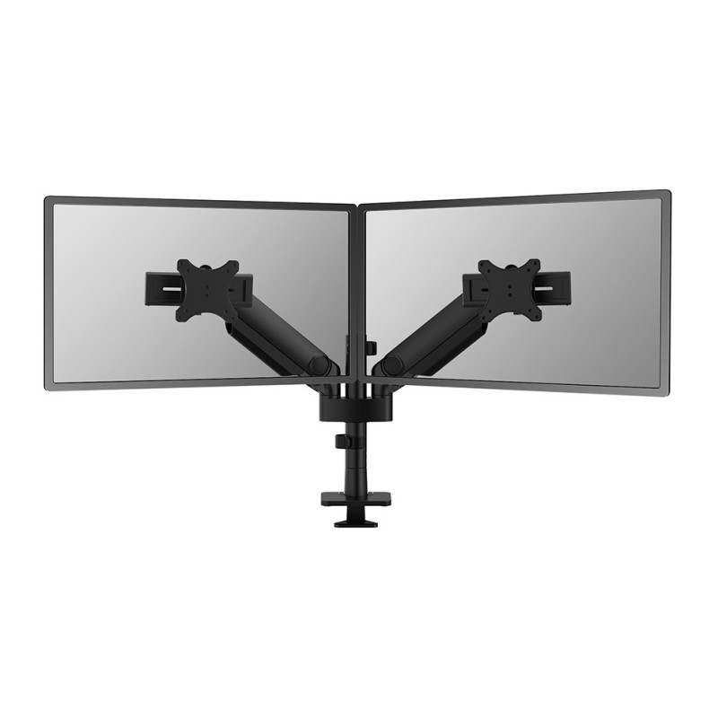 Neomounts DS65S-950BL2 Support d'écran à fixer 24-34" - ressort à gaz - Topfix - multiréglable - arrêt 180, Collier de serrage passe-fil, 11 kg, 61 cm 24", 86,4 cm 34", 100 x 100 mm, Noir