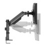 Neomounts DS65S-950BL2 Support d'écran à fixer 24-34" - ressort à gaz - Topfix - multiréglable - arrêt 180, Collier de serrage passe-fil, 11 kg, 61 cm 24", 86,4 cm 34", 100 x 100 mm, Noir