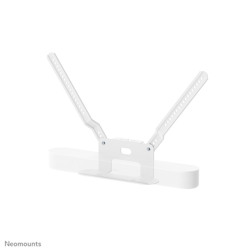 Neomounts AV35-726WH1 Support TV pour Sonos Beam - Installation facile - Blanc, 190,5 cm 75", 5 kg, 200 x 200 mm, 600 x 400 mm, Acier, Blanc