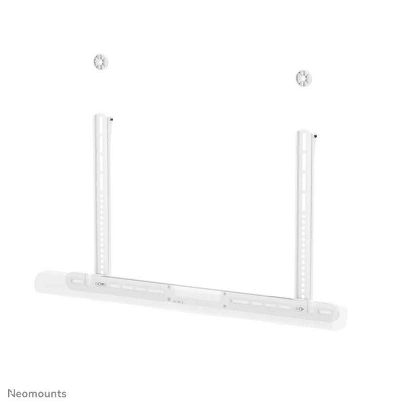 Neomounts AV35-727WH1 Support TV pour Sonos Arc & Arc Ultra - Installation facile - blanc, 190,5 cm 75", 10 kg, 200 x 200 mm, 600 x 400 mm, Acier, Blanc