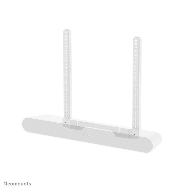 Neomounts AV35-724WH1 Support TV pour Sonos Ray - Installation facile - Blanc, 190,5 cm 75", 2 kg, 200 x 200 mm, 600 x 400 mm, Acier, Blanc