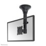 Neomounts FPMA-C025BLACK Support de plafond pour écran de 10-30" - h37-47 cm - inclinable, 75 x 75 mm, 100 x 100 mm, 0 - 180, 360, Acier, Noir