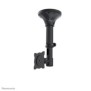 Neomounts FPMA-C025BLACK Support de plafond pour écran de 10-30" - h37-47 cm - inclinable, 75 x 75 mm, 100 x 100 mm, 0 - 180, 360, Acier, Noir