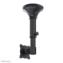 Neomounts FPMA-C025BLACK Support de plafond pour écran de 10-30" - h37-47 cm - inclinable, 75 x 75 mm, 100 x 100 mm, 0 - 180, 360, Acier, Noir