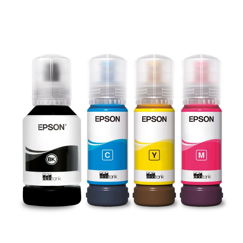 Epson 102 EcoTank 4-colour Multipack, Original, Noir, Cyan, Magenta, Jaune, Epson, EcoTank ET-4750 Unlimited EcoTank ET-4750 EcoTank ET-3750 Unlimited EcoTank ET-3750 EcoTank..., 127 ml, 70 ml