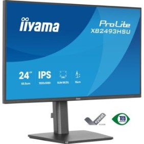 Iiyama ProLite XB2493HSU-B1, 60,5 cm 23.8", 1920 x 1080 pixels, Full HD, LED, 1 ms, Noir