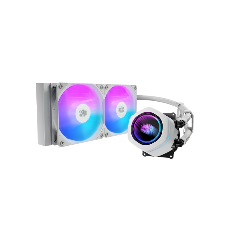 Cooler Master MasterLiquid Core Nex, Refroidisseur de liquide tout-en-un, 12 cm, 650 trmin, 1750 trmin, 122,4 m³h, Blanc
