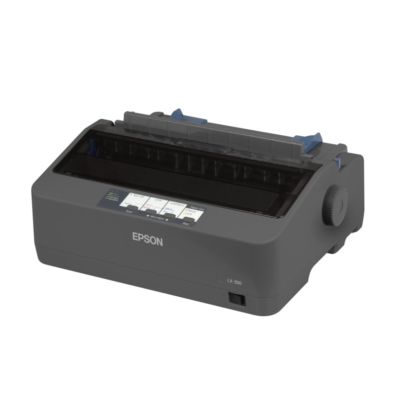 Epson LX-350, 357 caractères par seconde, 240 x 144 DPI, 312 caractères par seconde, 78 caractères par seconde, 10,12 caractères par pouce, 4 copies