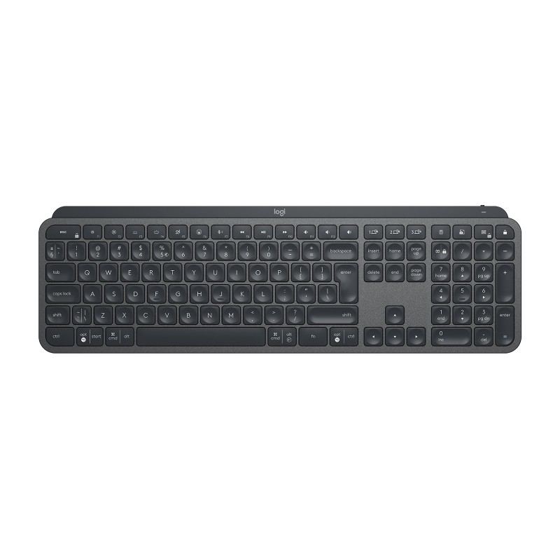 Logitech Master MX Keys for Business, Taille réelle 100 %, Sans fil, Bluetooth, QWERTY, Graphite