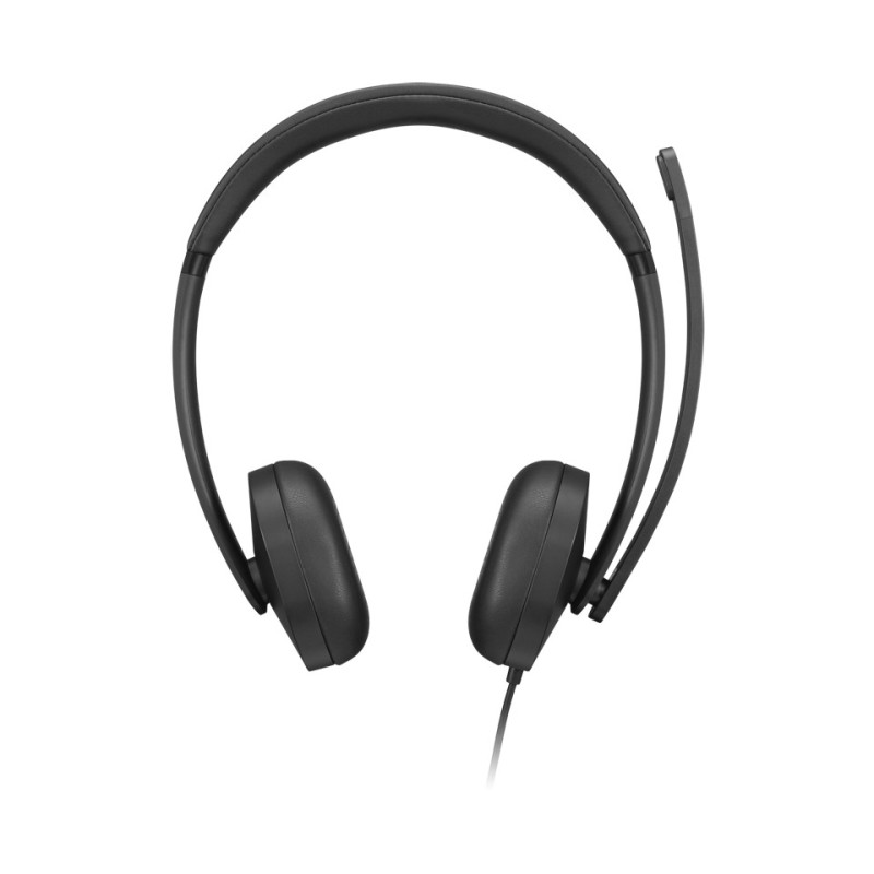 Lenovo VoIP Headset 5000, Avec fil, BureauCentre d'appels, 20 - 20000 Hz, 144 g, Casque, Noir