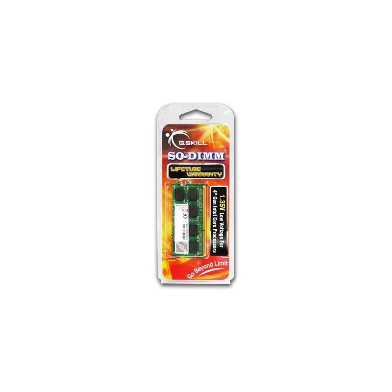 G.Skill 4GB DDR3-1600, 4 Go, 1 x 4 Go, DDR3, 1600 MHz, 204-pin SO-DIMM