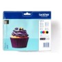 Brother LC123VALBP - Pack de cartouches d'encre originales, Noir, Cyan, Magenta, Jaune, 4 pièce, 600 pages, 600 pages, Multi pack