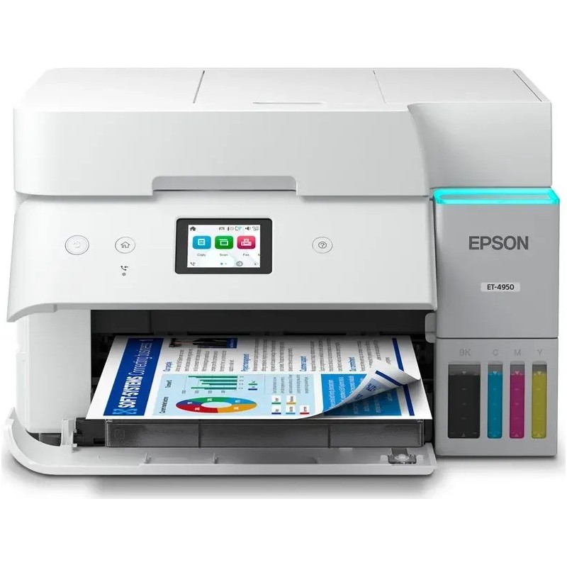 Epson EcoTank ET-4956, Jet d'encre, Impression couleur, 4800 x 1200 DPI, A4, Impression directe, Noir
