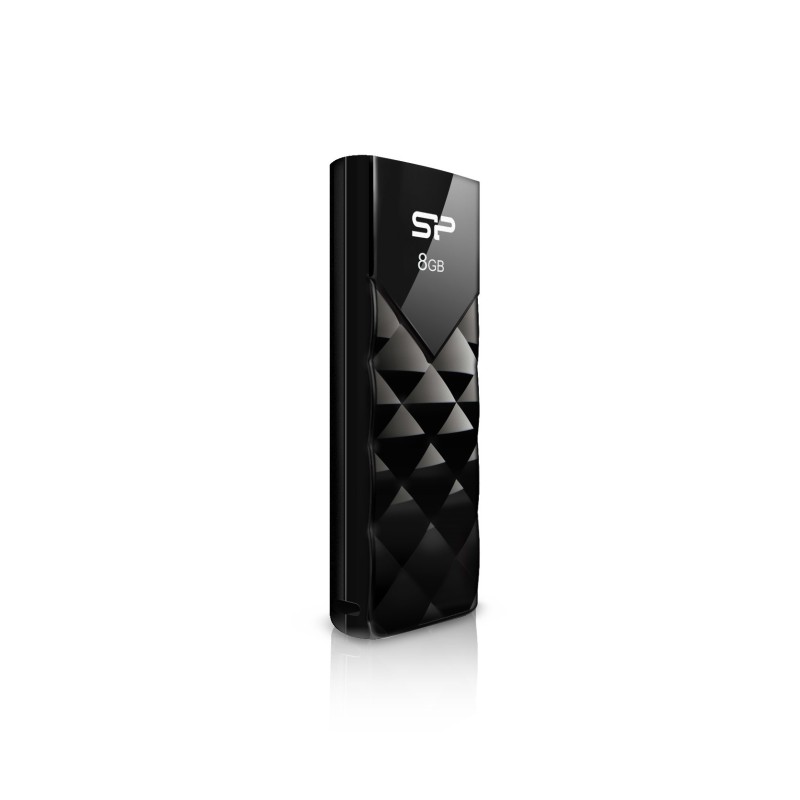 Silicon Power Ultima U03 8GB, 8 Go, USB Type-A, 2.0, Slide, 13 g, Noir
