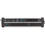 Brennenstuhl 1392000232, 3 m, Intérieure, Type E F, IP20, Noir, Argent, 14 sortie CA